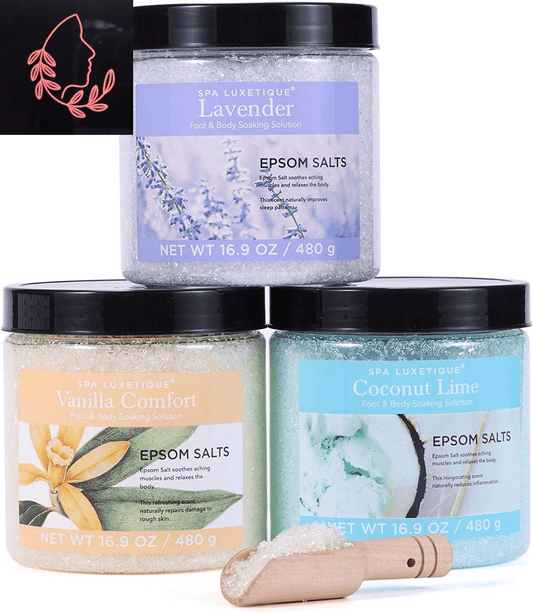 epsom bath salts gift set