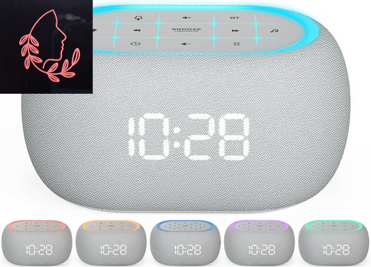 white noise sound machine alarm clock