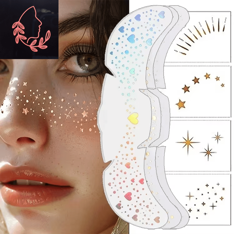 metallic freckle stickers