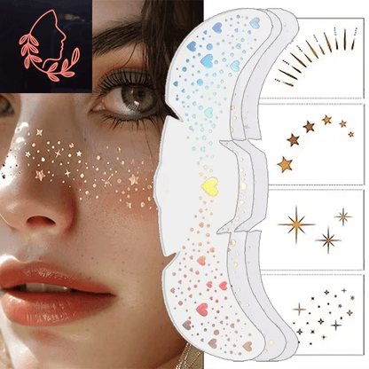 metallic freckle stickers