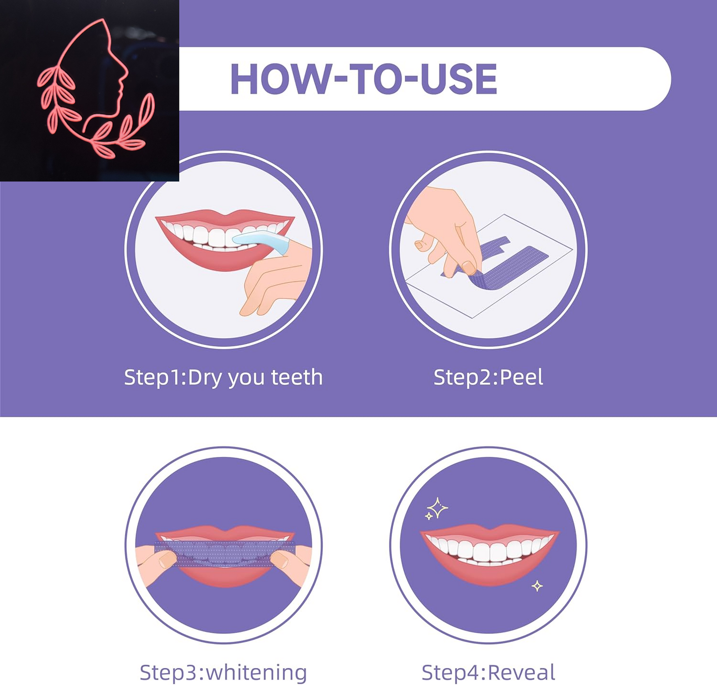 purple teeth whitening strips