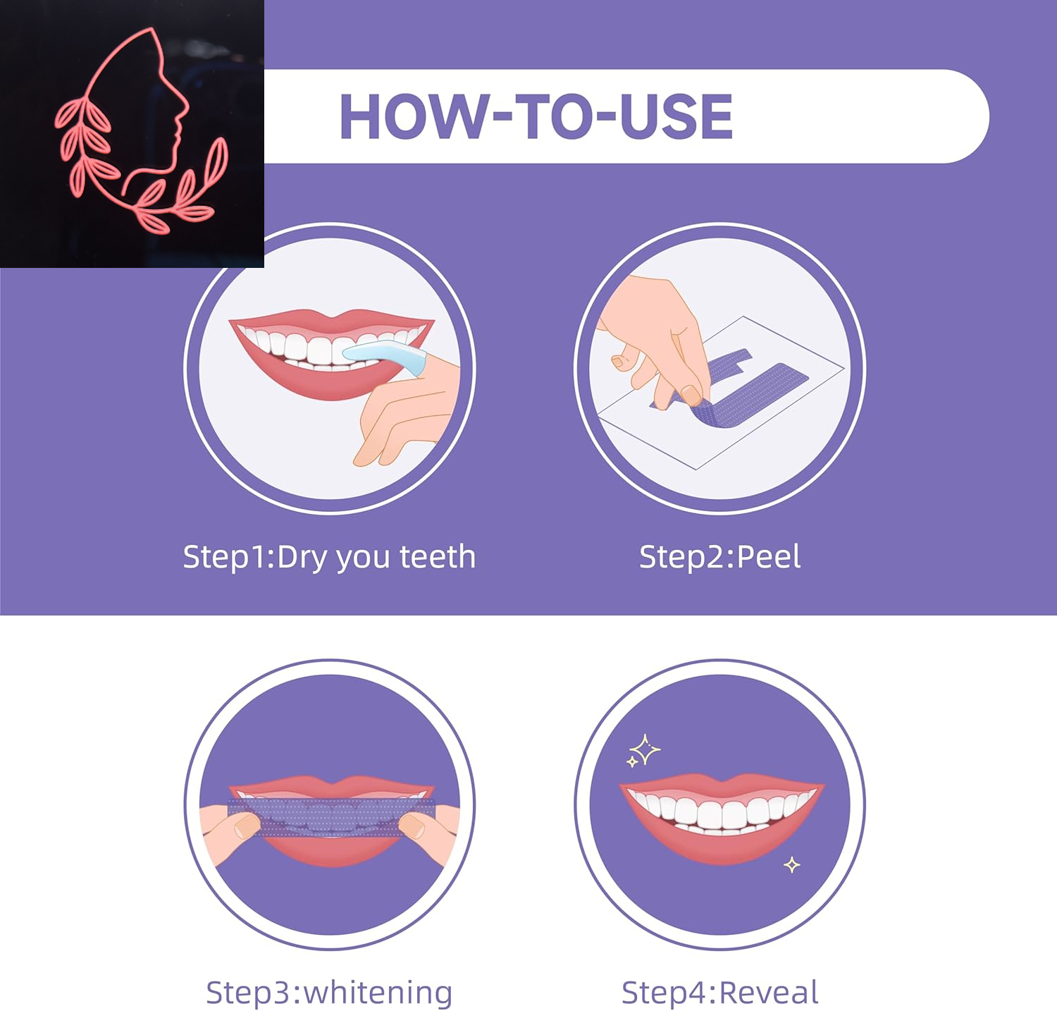 purple teeth whitening strips