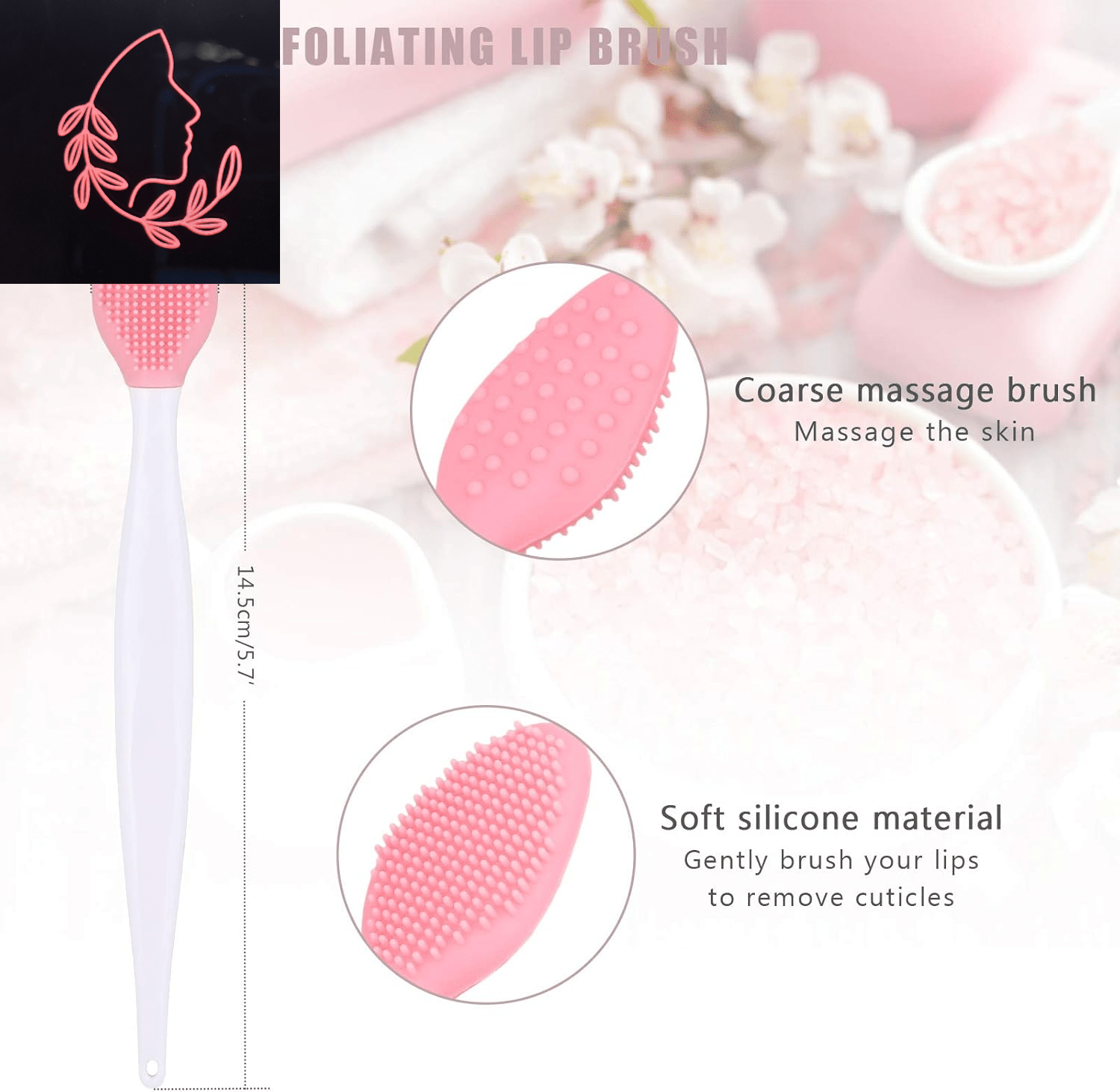 silicone facial cleansing brush set