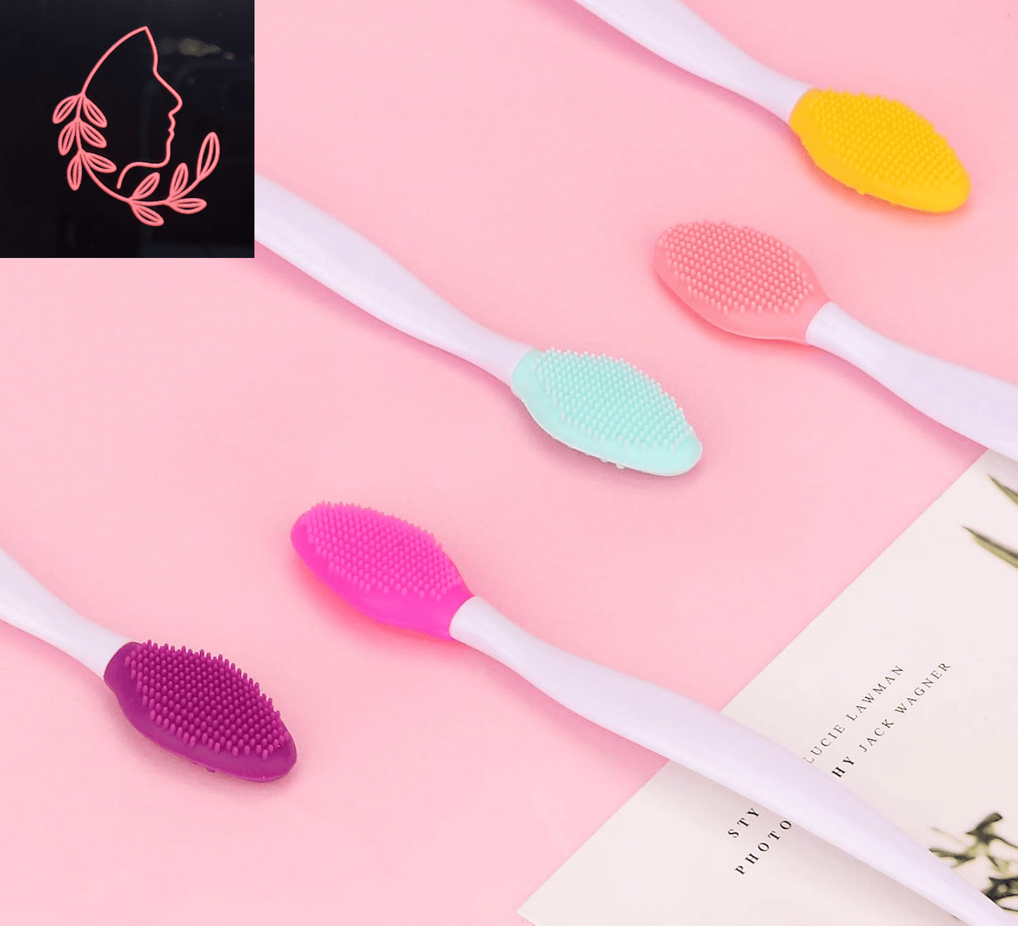 silicone facial cleansing brush set