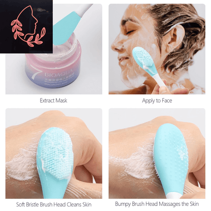 silicone face mask applicator set