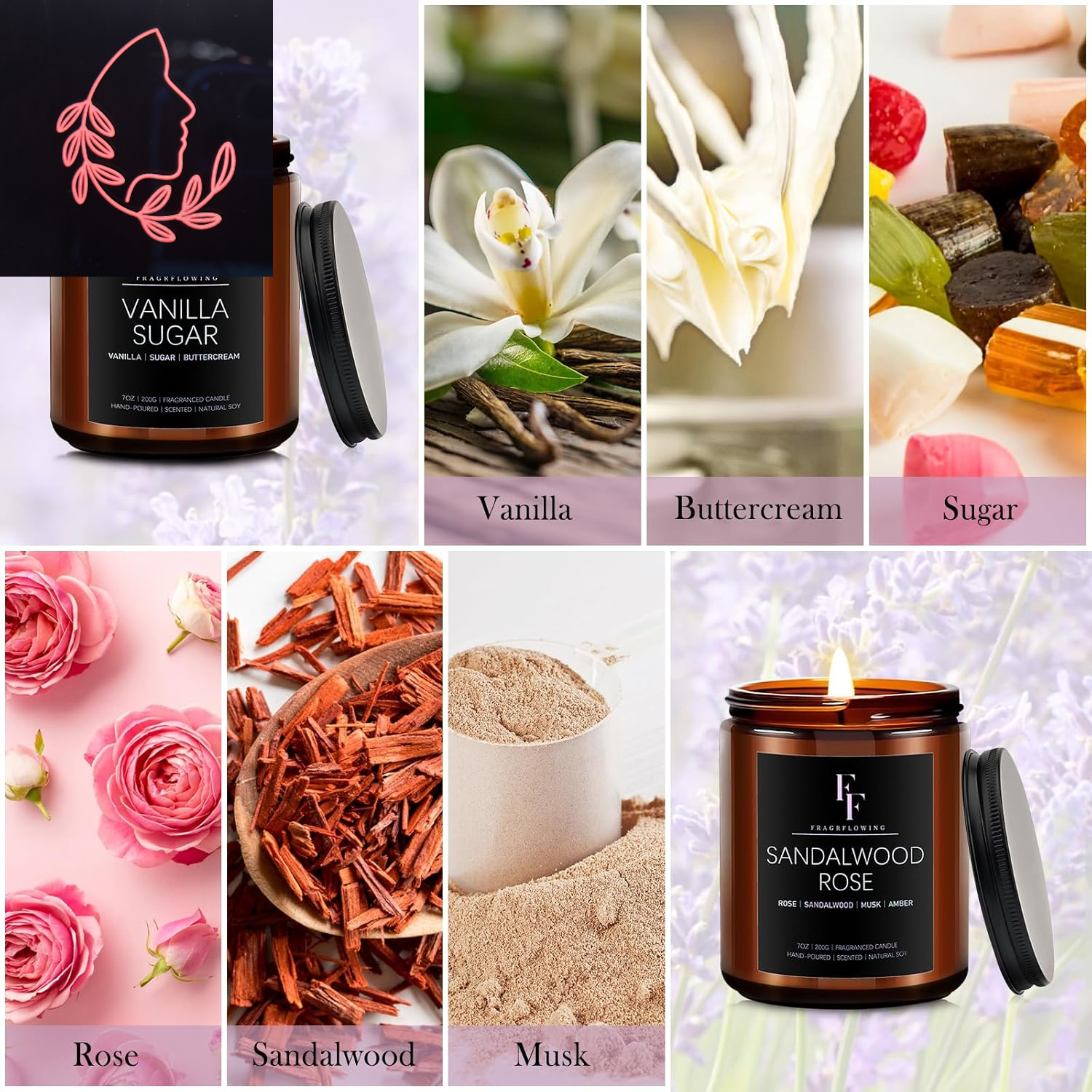 scented soy candle gift set