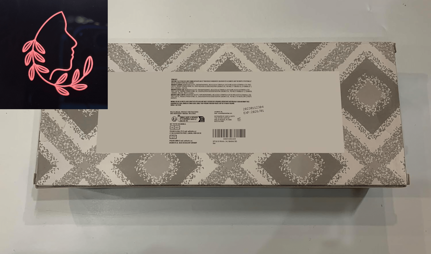 epsom bath salts gift set