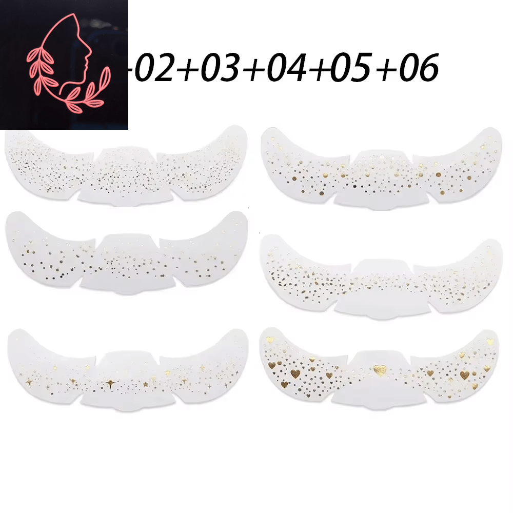 metallic freckle stickers