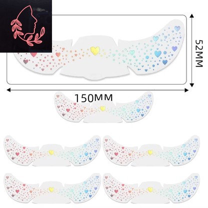 metallic freckle stickers
