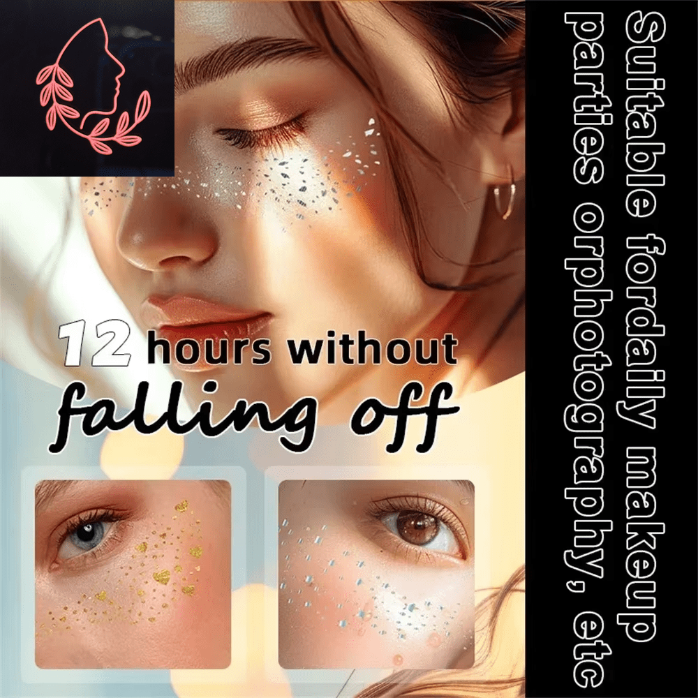 metallic freckle stickers