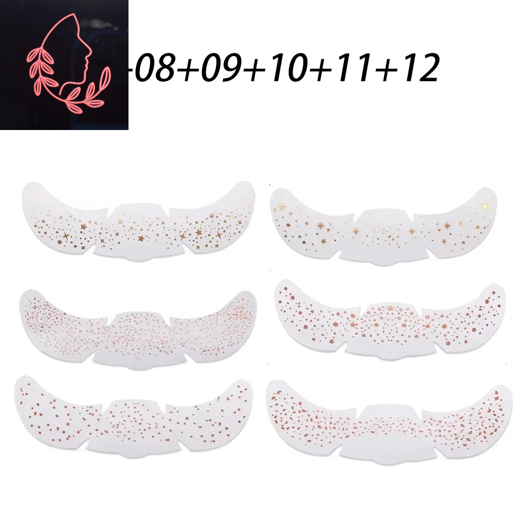 metallic freckle stickers