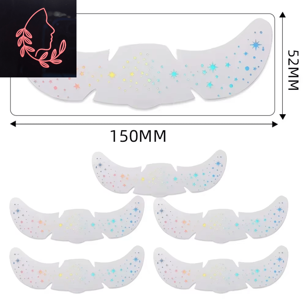 metallic freckle stickers