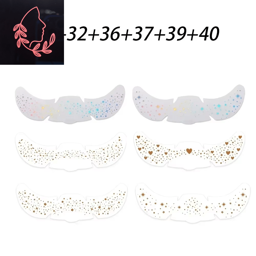 metallic freckle stickers