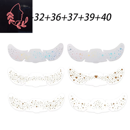 metallic freckle stickers
