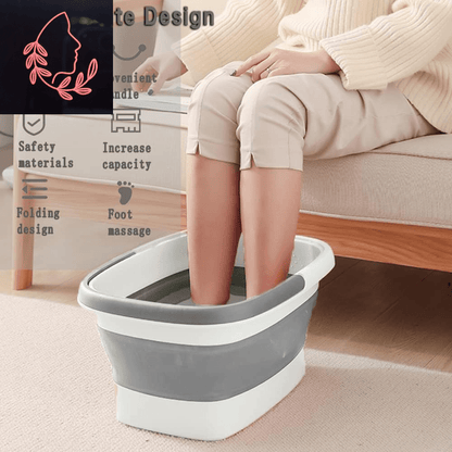 collapsible foot bath basin