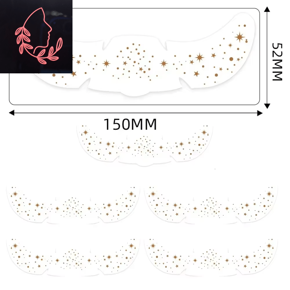 metallic freckle stickers