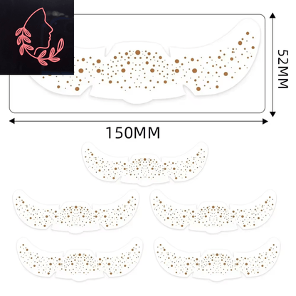metallic freckle stickers