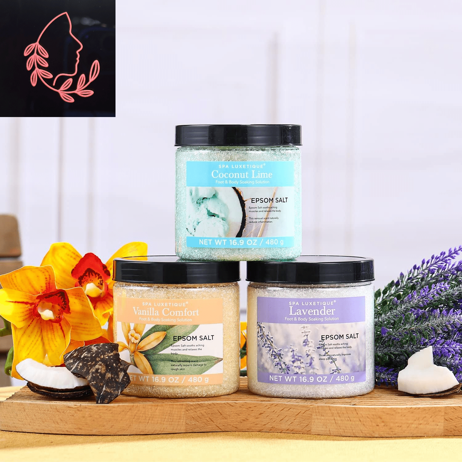 epsom bath salts gift set