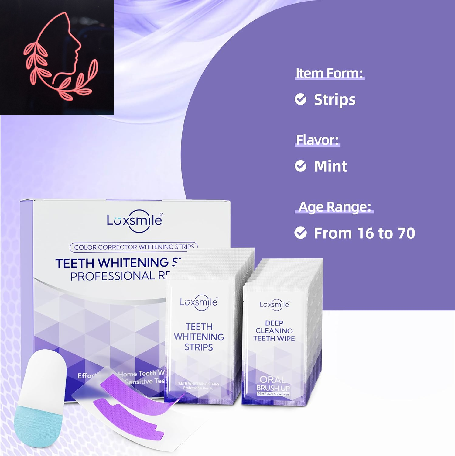 purple teeth whitening strips