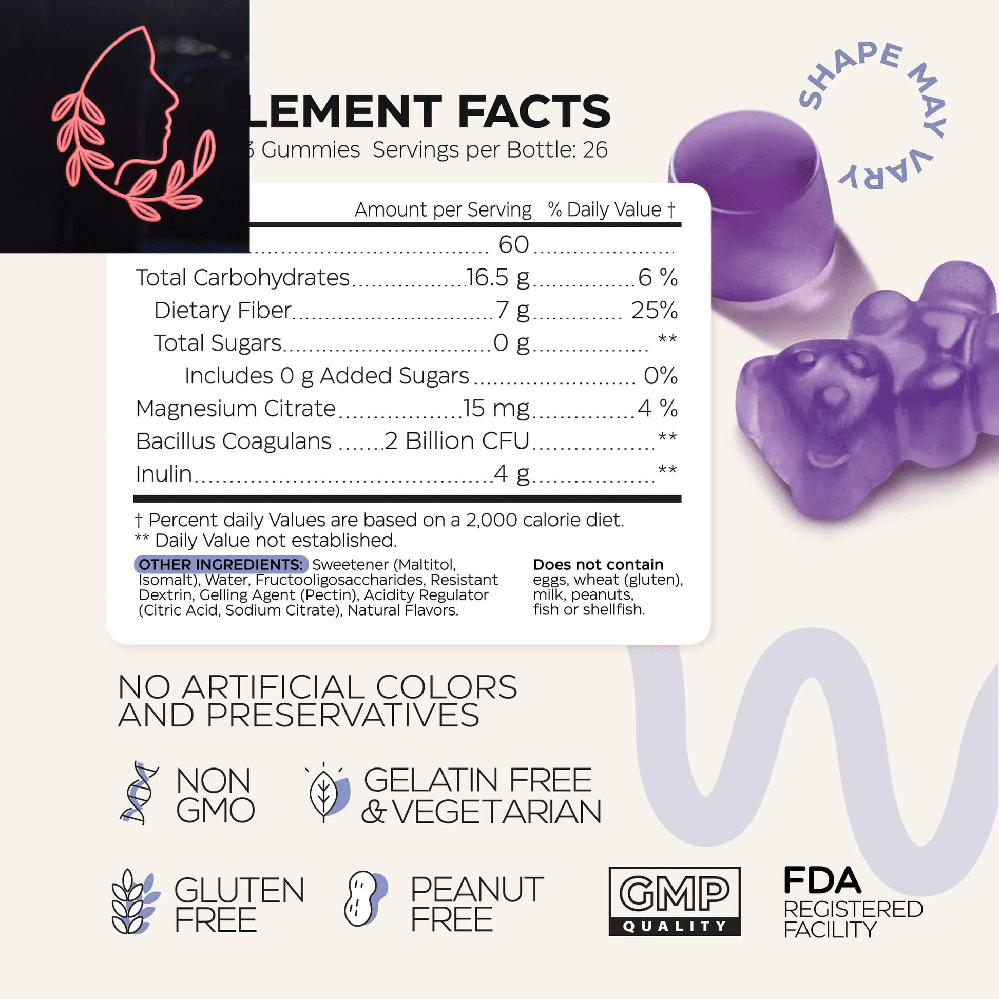 prebiotic fiber gummies for adults