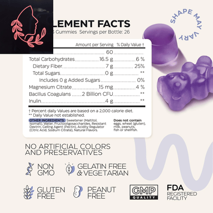 prebiotic fiber gummies for adults
