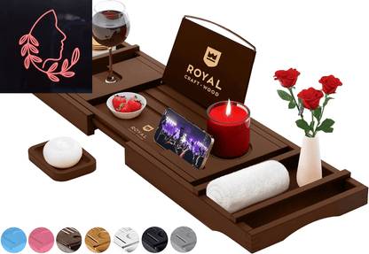 foldable bamboo bathtub tray
