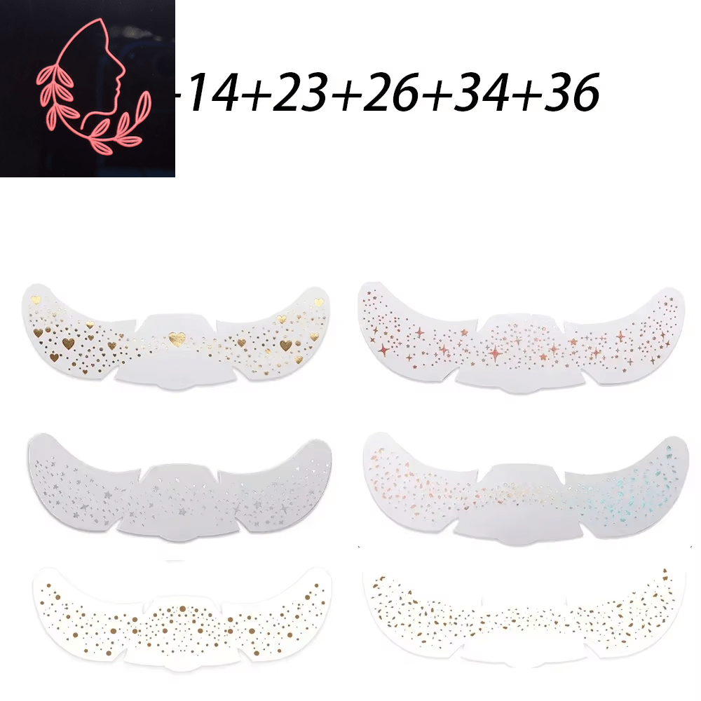 metallic freckle stickers