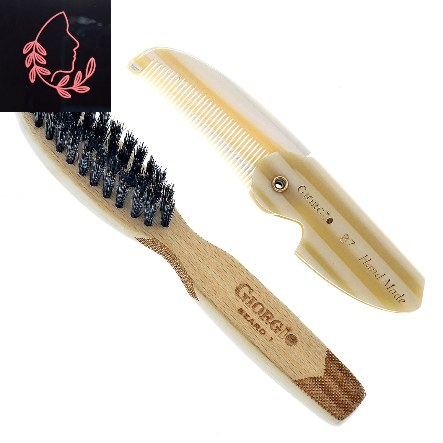 folding beard comb