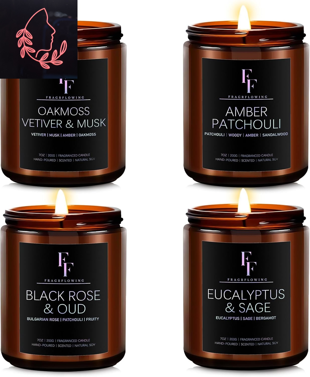 scented soy candle gift set