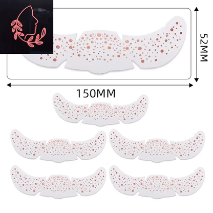 metallic freckle stickers