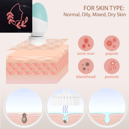 electric facial cleansing brush