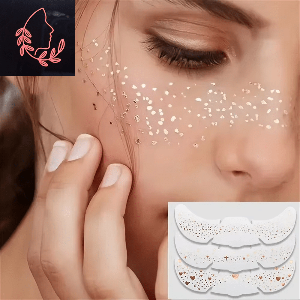 metallic freckle stickers