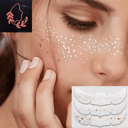 metallic freckle stickers