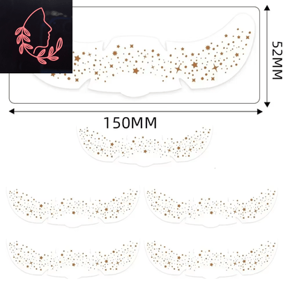 metallic freckle stickers