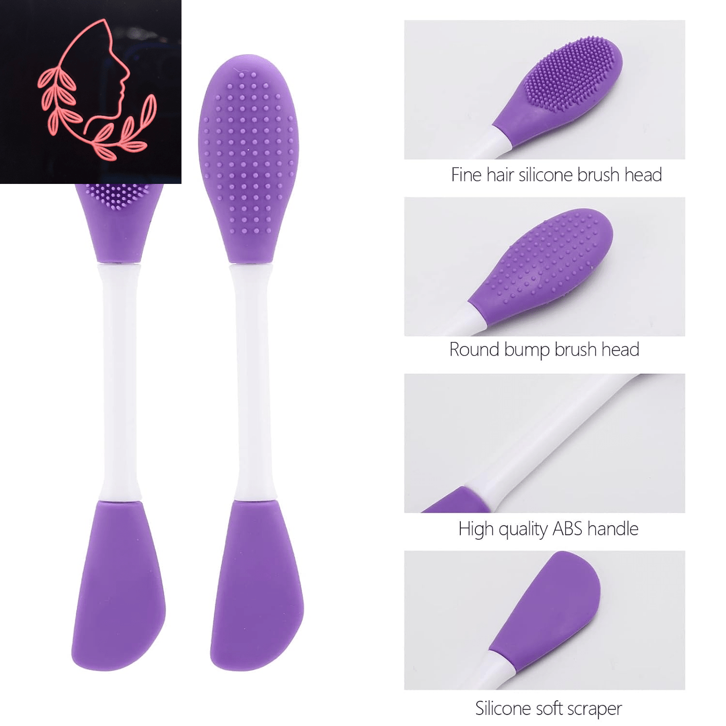 silicone face mask applicator set