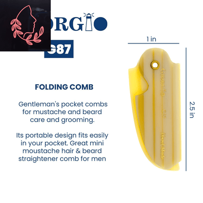 folding beard comb