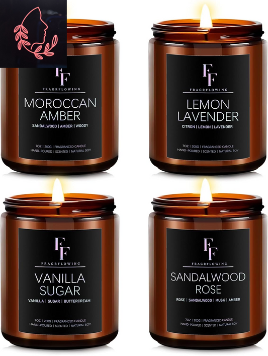scented soy candle gift set