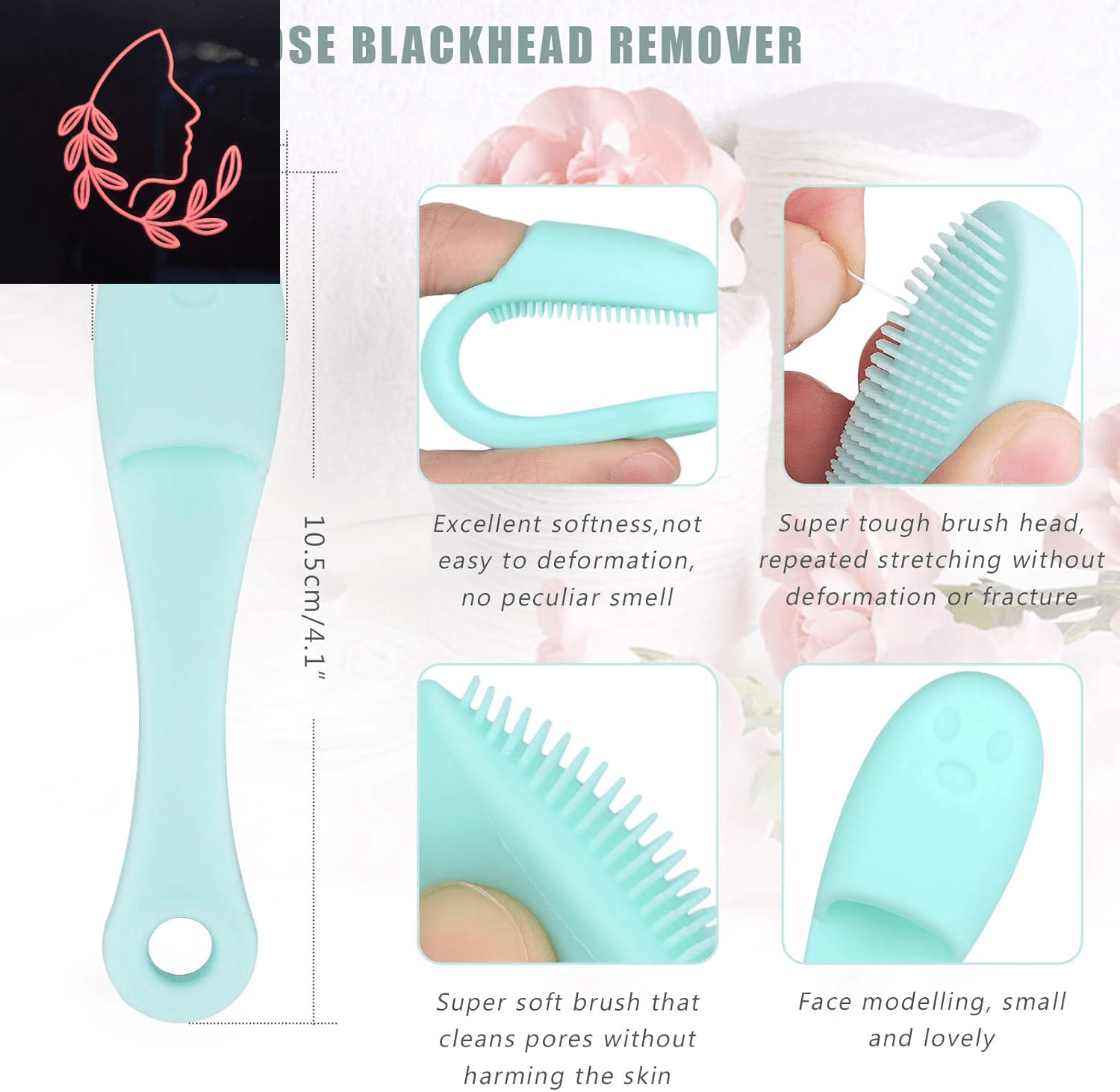 silicone facial cleansing brush set