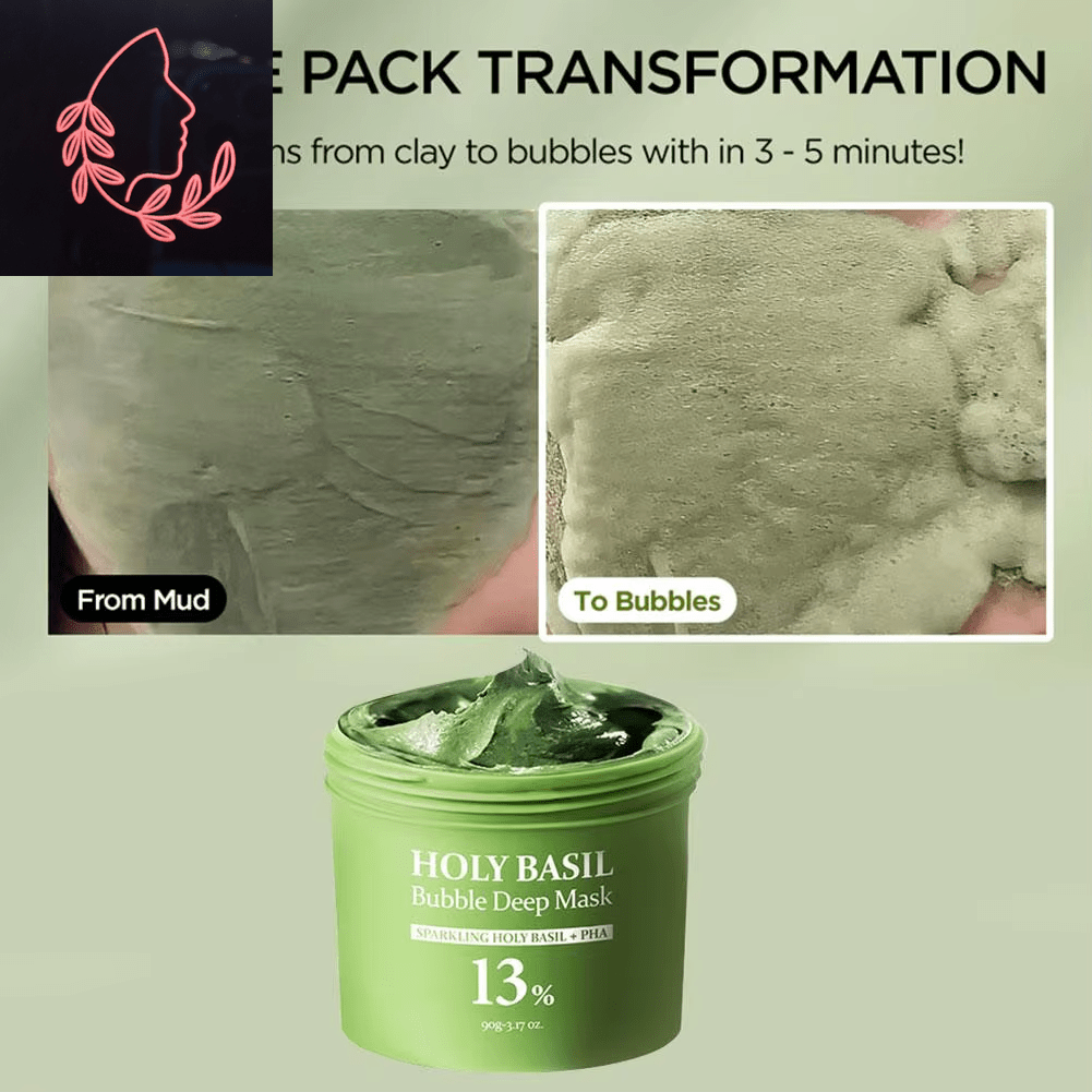 bubbly basil mask