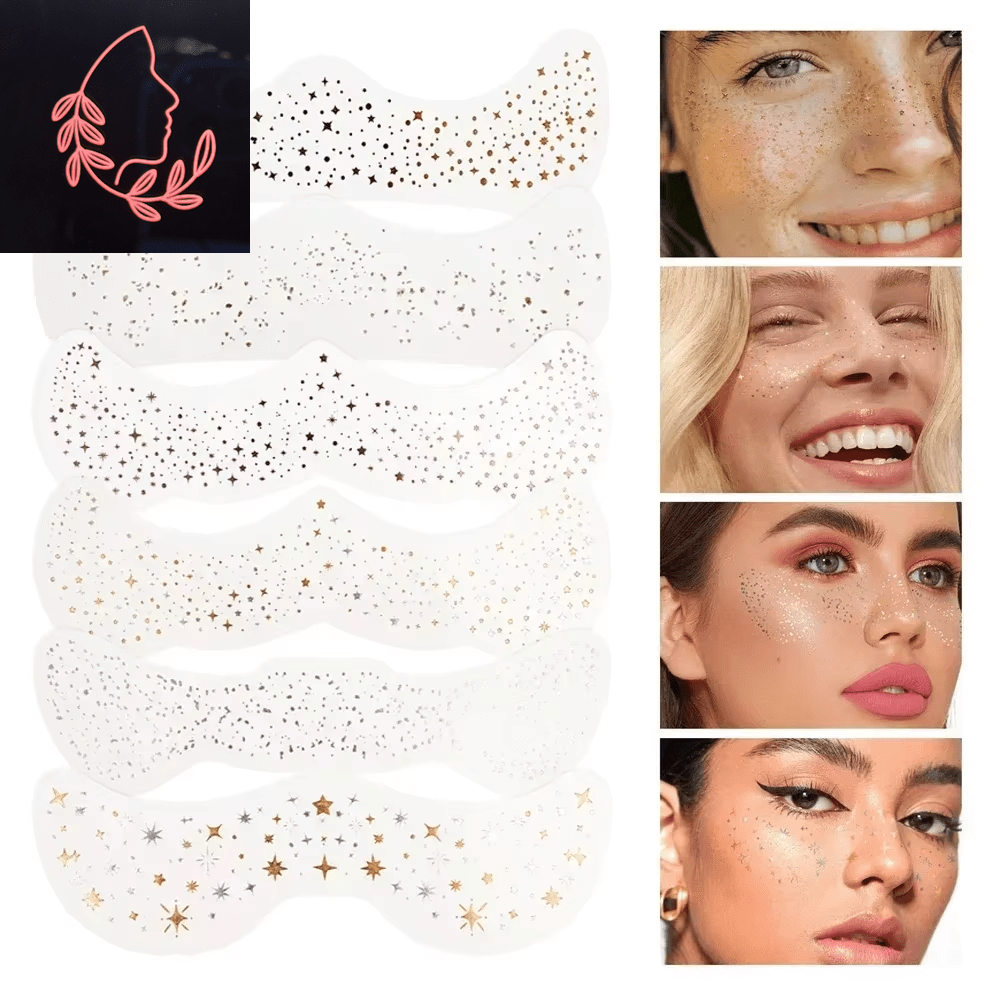 metallic freckle stickers