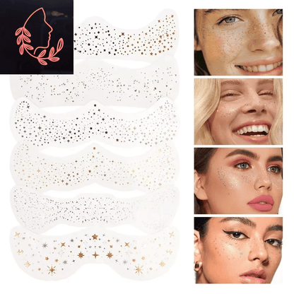 metallic freckle stickers