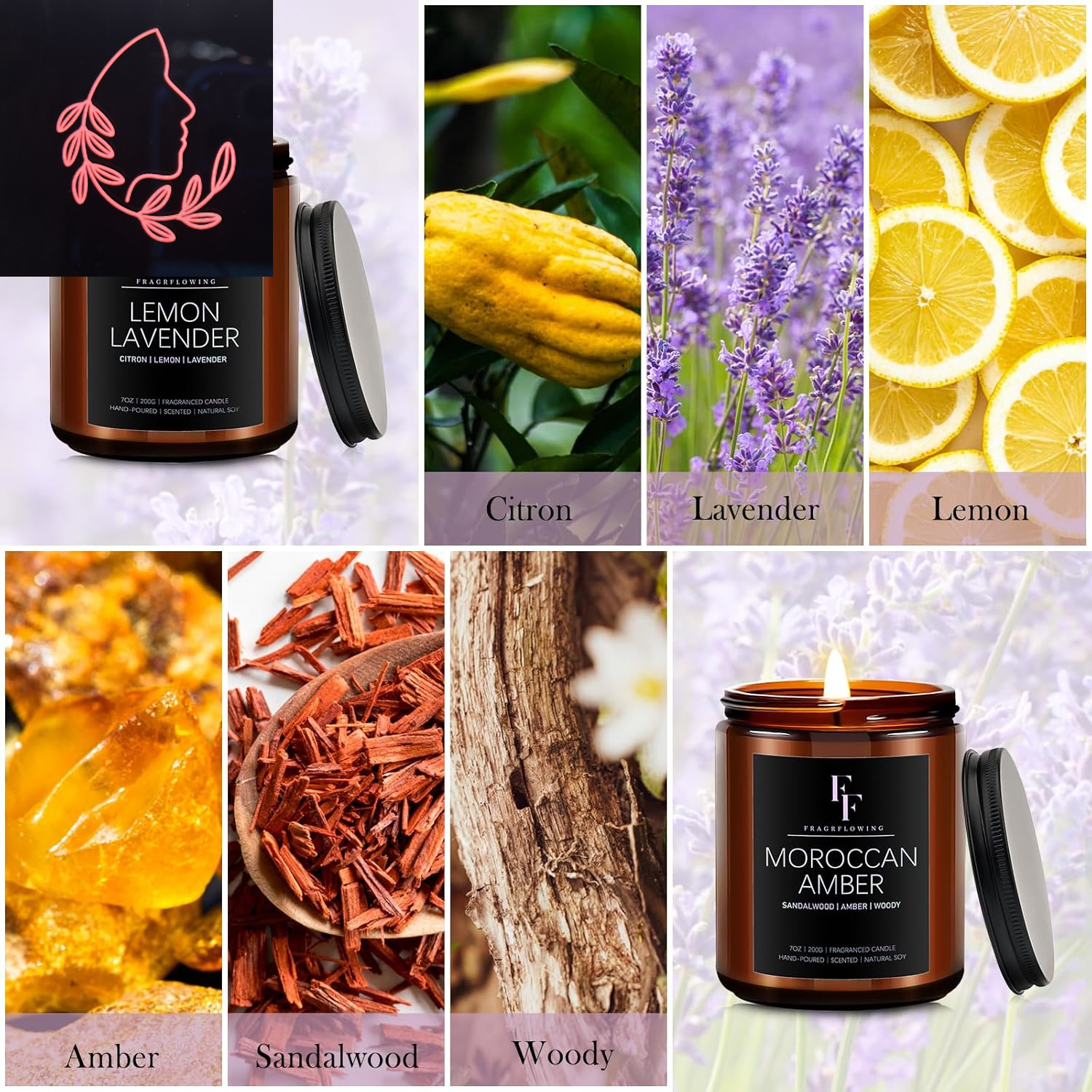 scented soy candle gift set
