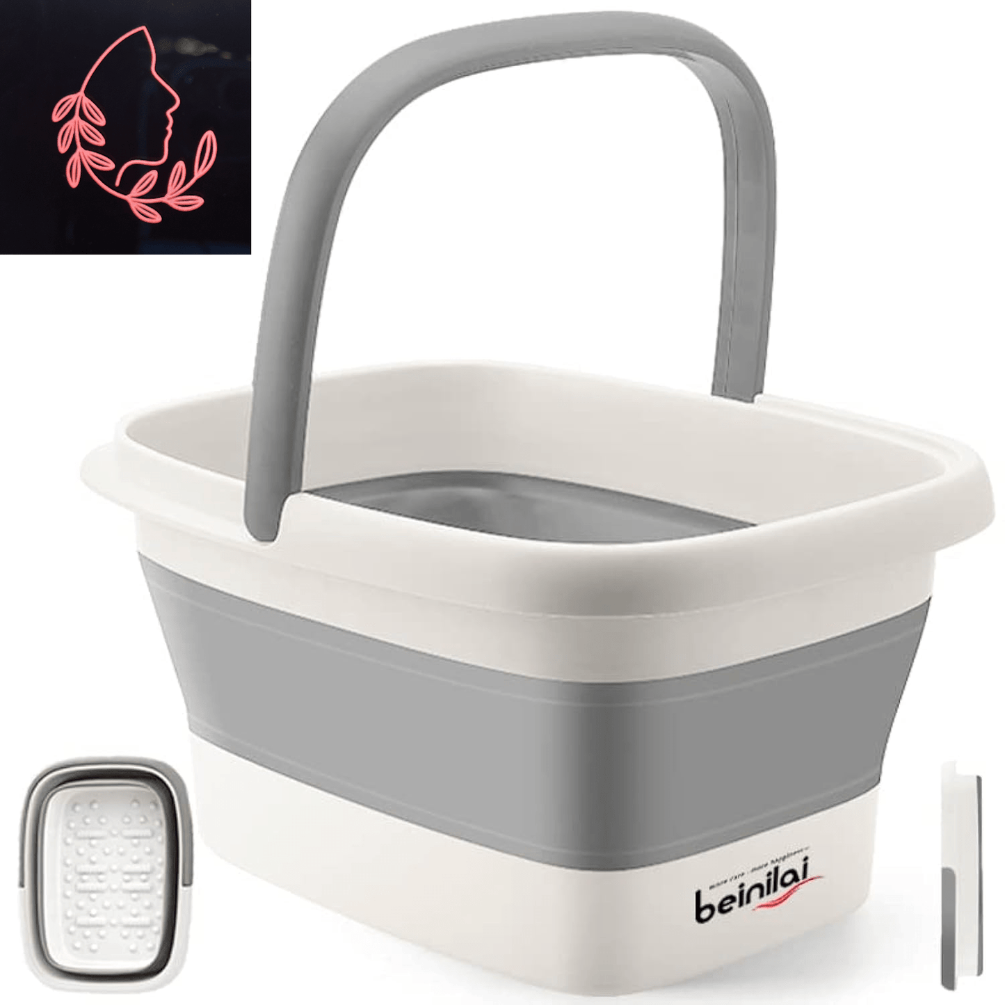 collapsible foot bath basin
